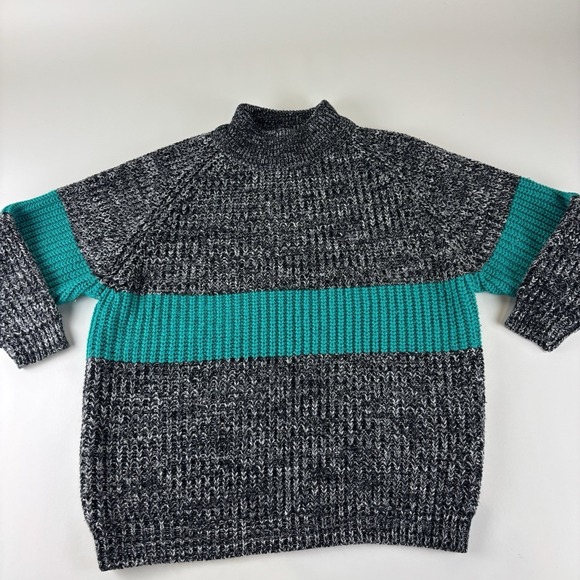 Stefano Ricci Sweaters - Stefano Women's Vintage Sweater Medium Retro Multicolor Teal Sweater Knit